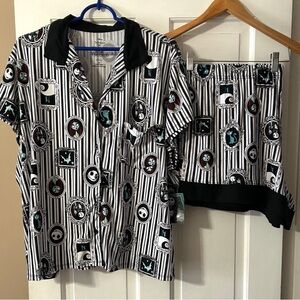 woman’s Disney nightmare before Christmas pajama set 2x